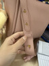 Songmont中号菜篮子女设计师款头层牛皮大容量通勤手提包【张婧仪同款】 樱花粉  帆布内胆 现货 实拍图