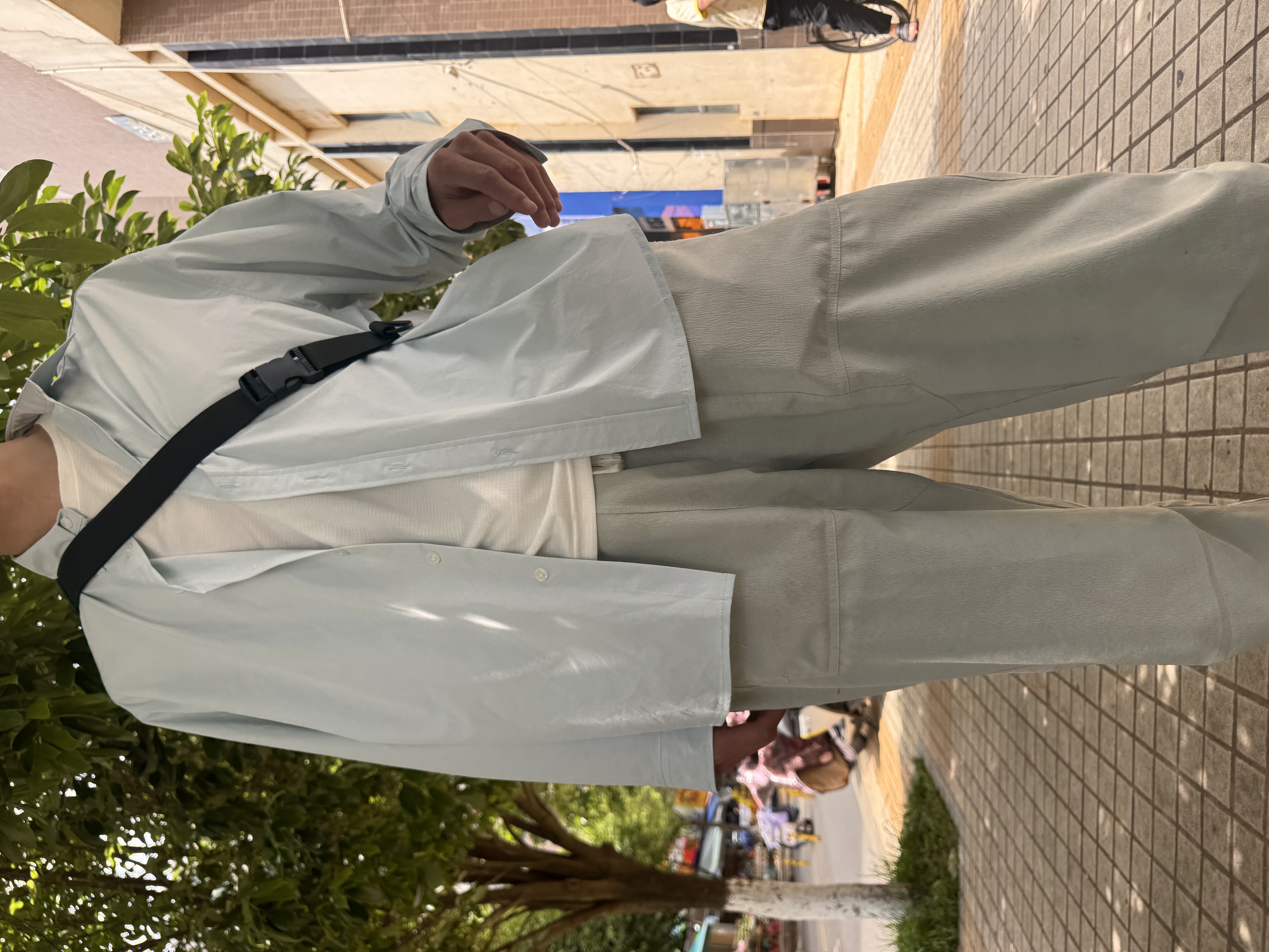 花花公子（PLAYBOY）休闲风纯色长袖衬衫男士春夏2026新款松弛感翻领衬衣防晒冰丝外套 月光蓝 2XL （建议160-180斤） 实拍图