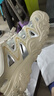 骆驼（CAMEL）丑萌登山鞋女时尚撞色户外休闲鞋 L24M076602 米/银/黄 36 实拍图