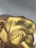 周大生黄金吊坠女足金星辰玫瑰硬金荧光珐琅配链子七夕礼物 0.75g 实拍图