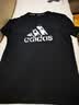 阿迪达斯（adidas）短袖t恤男士夏季跑步健身运动衣快干衣透气男装T恤  黑白 S 实拍图