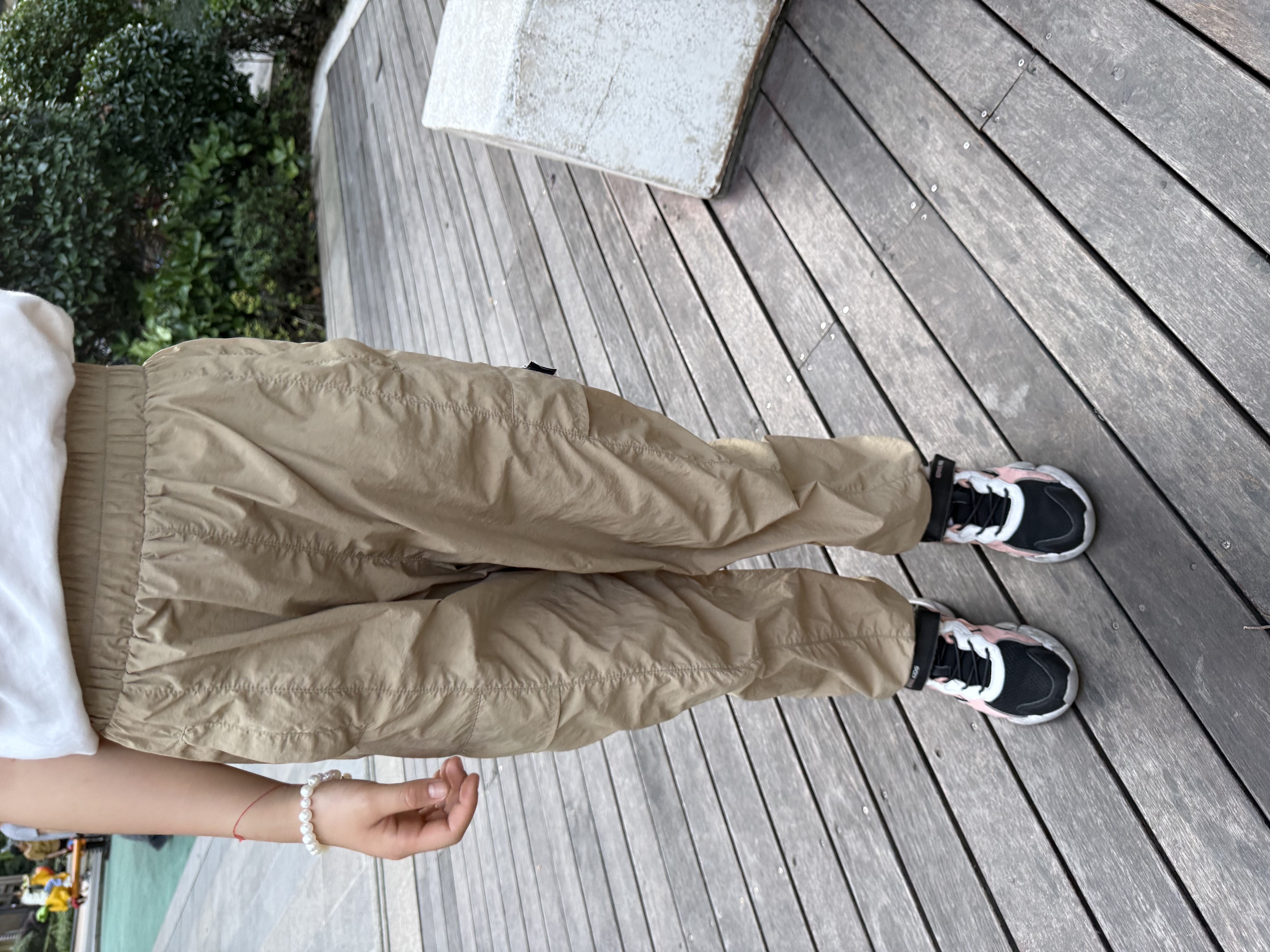 唐狮（TonLion）儿童休闲裤夏秋季户外轻薄工装裤男女童秋装薄款梭织长裤 实拍图