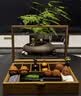 木质首饰盒文玩收纳盒核桃手串狮子头佛珠大容量收藏防尘展示礼盒 古风款胡桃木9格文玩手串首饰盒 实拍图