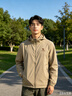 骆驼（CAMEL）小光阴 防晒衣男户外遮阳连帽清爽时尚休闲防晒服外套 1005A 实拍图