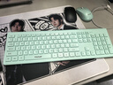 方正（Founder）W6202 薄荷绿 超薄水滴键帽 无线键盘鼠标套装 笔记本台式电脑外接用轻音办公商务键鼠套装 实拍图