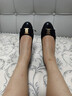 菲拉格慕（Ferragamo）女士黑色Vara蝴蝶结高跟鞋 0775750_1D _ 75 礼物送女友 实拍图