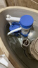 海立马桶水箱配件老式抽水坐便器厕所蹲坑ABS进水阀20-32cm通用SJ02蓝 实拍图