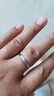 唯一（Winy）施华洛世奇锆999足银情侣对戒男女款一对戒指送女友求婚表白礼物 实拍图