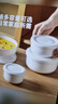 瓷语本色（CYCIYUBENSE）陶瓷蒸碗蒸鸡蛋羹专用碗带盖家用宝宝辅食隔水炖盅微波炉陶瓷碗 【耐高温陶瓷】800毫升（可蒸5-8个蛋） 实拍图