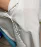 京多梦白色短袖衬衫女夏季v领职业正装面试衫衣通勤百搭西装领上衣女装 白色 M （90-100斤） 实拍图