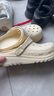名创优品（MINISO）洞洞鞋女款夏季户外穿eva防滑防臭可DIY沙滩鞋增高凉拖鞋女士 卡其+海洋星星 40-41 实拍图