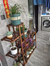 华观家居（Home Giving Furniture）可移动手推花架实木多层落地式花盆架子木质盆景阳台客厅室内多肉 加强款碳色大号 实拍图
