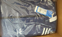 adidas三条纹休闲宽松连帽夹克薄外套女装春夏阿迪达斯官方轻运动 黑色/白   XL 实拍图