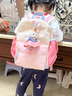 SHUKIKU儿童书包幼儿园防丢失防泼水大容量户外旅游双肩包桃子果汁S+码 实拍图