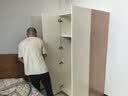 全友家居原木奶油芝士成品衣柜加顶柜组合家用小户型衣柜子衣橱卧室 【原木奶油风】1.2*1.8米三门衣柜 储物空间大+多尺寸+超高性价比 实拍图