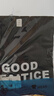 布恩普【两件装】夏季短袖t恤男韩版ins潮流宽松青少年五分半袖体恤男 GOOD黑色+Mi1黑色 XL【建议体重110-140斤左右】 实拍图
