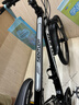 EG7山地自行车成人学生变速越野单车双减震赛车26寸青少年男女 三刀【升级减震 轻量铝架】黑白 24寸21速【适合：145-165CM】 实拍图