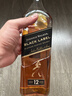 尊尼获加（JOHNNIE WALKER）洋酒 12年黑方黑牌派对随身舱礼盒1000ml 苏格兰调和型威士忌 实拍图