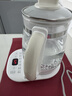 美的（Midea）养生壶大容量 柔声轻音变频煮茶器智能预约1.5L烧水壶 全自动恒温玻璃煮茶壶 保温一体电水壶 【易洁玻璃上盖】YS15P202 1.5L 实拍图