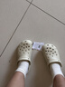 卡骆驰（CROCS）白鹿同款经典云朵洞洞鞋时尚百搭女鞋花园鞋沙滩鞋|206750 骨白色-2Y2(含智必星) 39 (250mm) 实拍图
