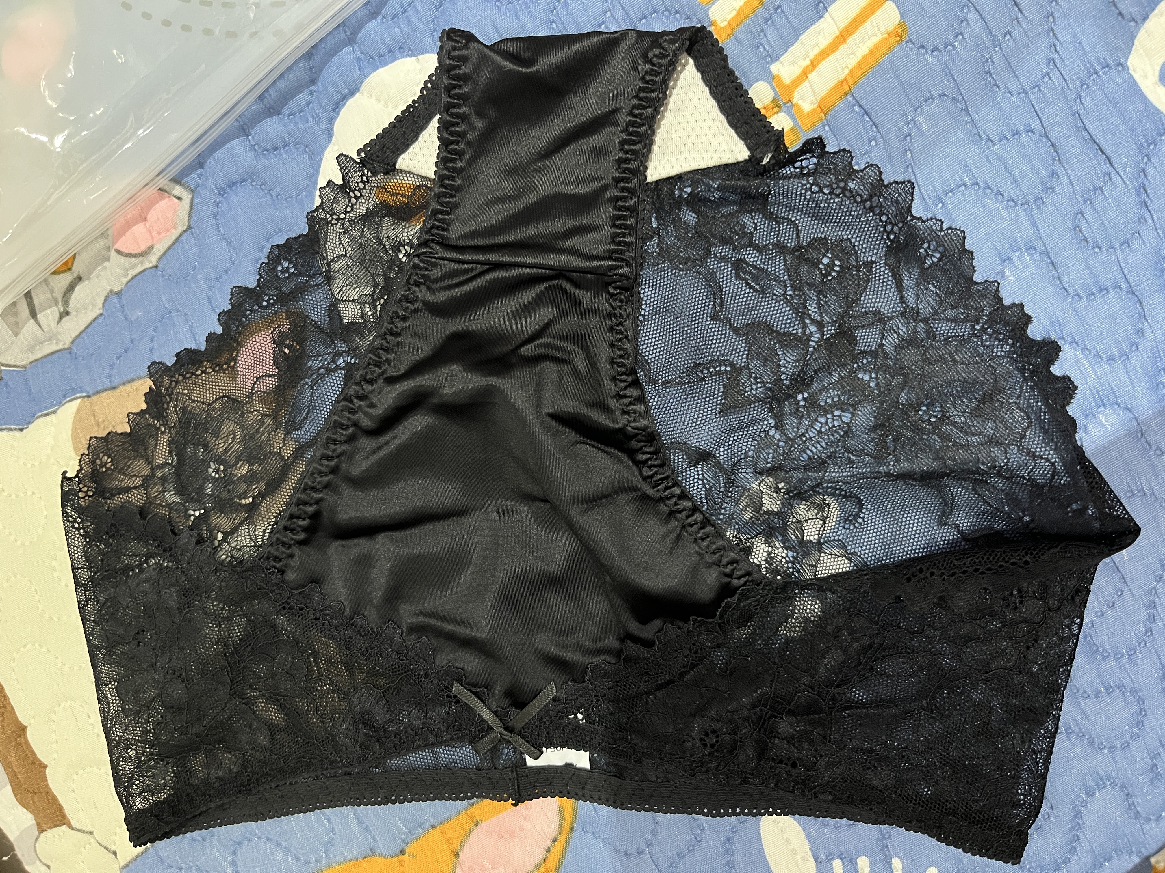 欧迪芬26新款内裤女蕾丝拼接性感透气高弹舒适中高腰包臀女士平角裤 实拍图