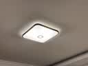 雷士（NVC）LED新中式简约客厅卧室餐厅实木灯具中古风三色调光木槿方36W 实拍图