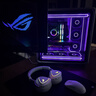 ROG棱镜2头戴式游戏耳机 无线三模连接 Speednova技术轻量化电竞耳机环绕7.1音效 3.5mm 月耀白三角洲 实拍图