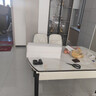 丰舍 餐桌 可变圆桌伸缩折叠实木岩板餐桌椅组合现代轻奢餐桌餐厅饭桌 黑白色-雪山白岩板-101皮椅 【1.35米】 一桌4椅 实拍图