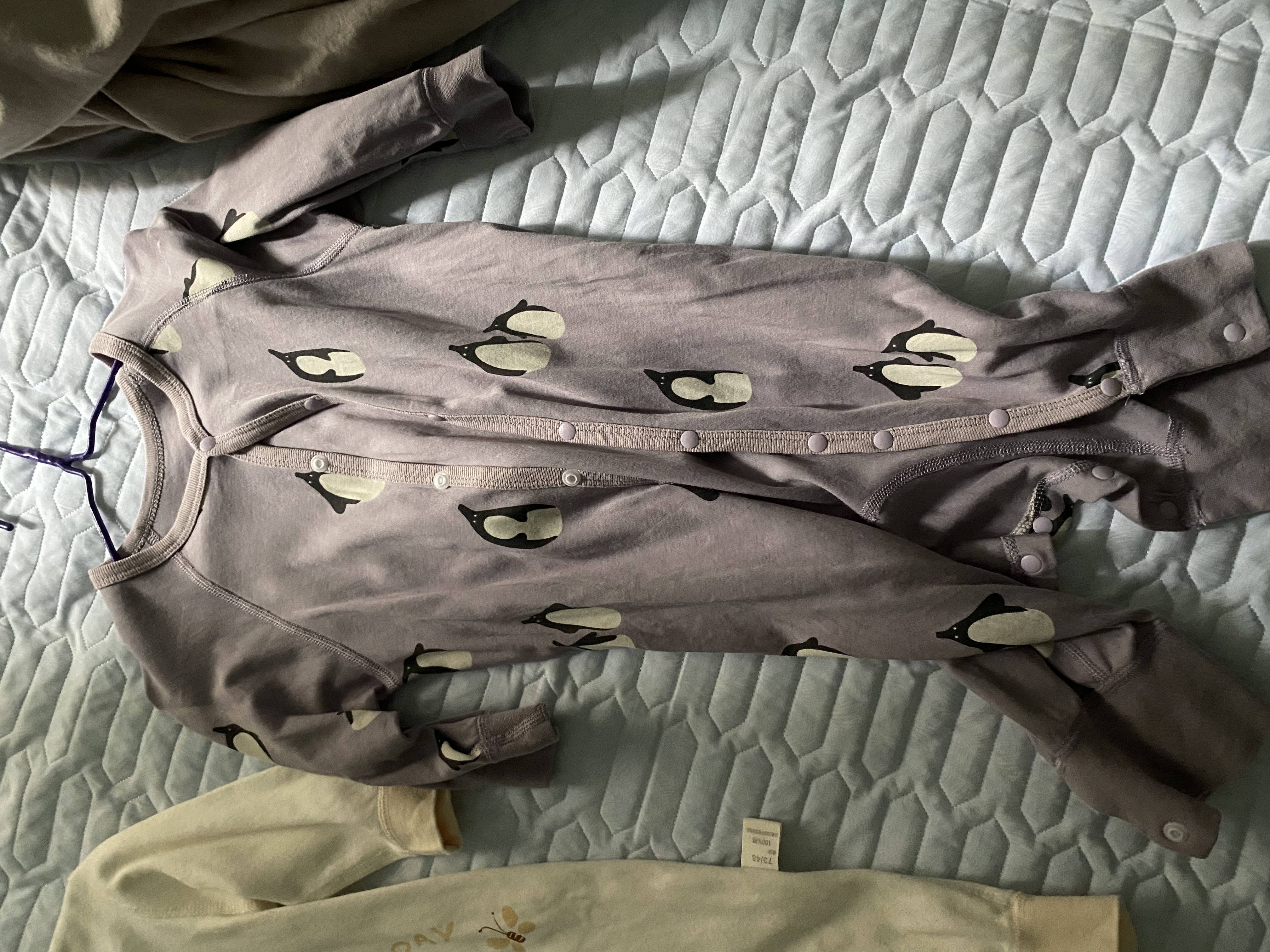 婧麒（JOYNCLEON）秋冬婴儿连体衣新生男女宝宝夹棉衣服无骨哈衣爬服小月龄睡衣 粉色碎花【40g棉连体衣】 73cm  【6-9个月建议体重7.2-9kg】 实拍图