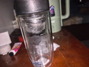 希乐玻璃杯双层玻璃水杯高颜值男士商务办公茶水分离杯便携泡茶杯子 实拍图