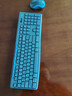 罗技（Logitech）MK275 键鼠套装 无线键鼠套装 办公键鼠套装 全尺寸 商务键鼠套装 带无线2.4G接收器 黑蓝色 实拍图