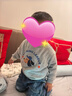 优衣库婴幼儿高弹力卫衣/长袖宝宝运动衫481895 03 灰色 90 实拍图