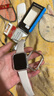 MSSM 适用苹果手表保护壳Apple iwatch s9/8/7/SE边框硬壳防摔防刮半包保护壳S7/8/9·45mm 星光+透明  实拍图