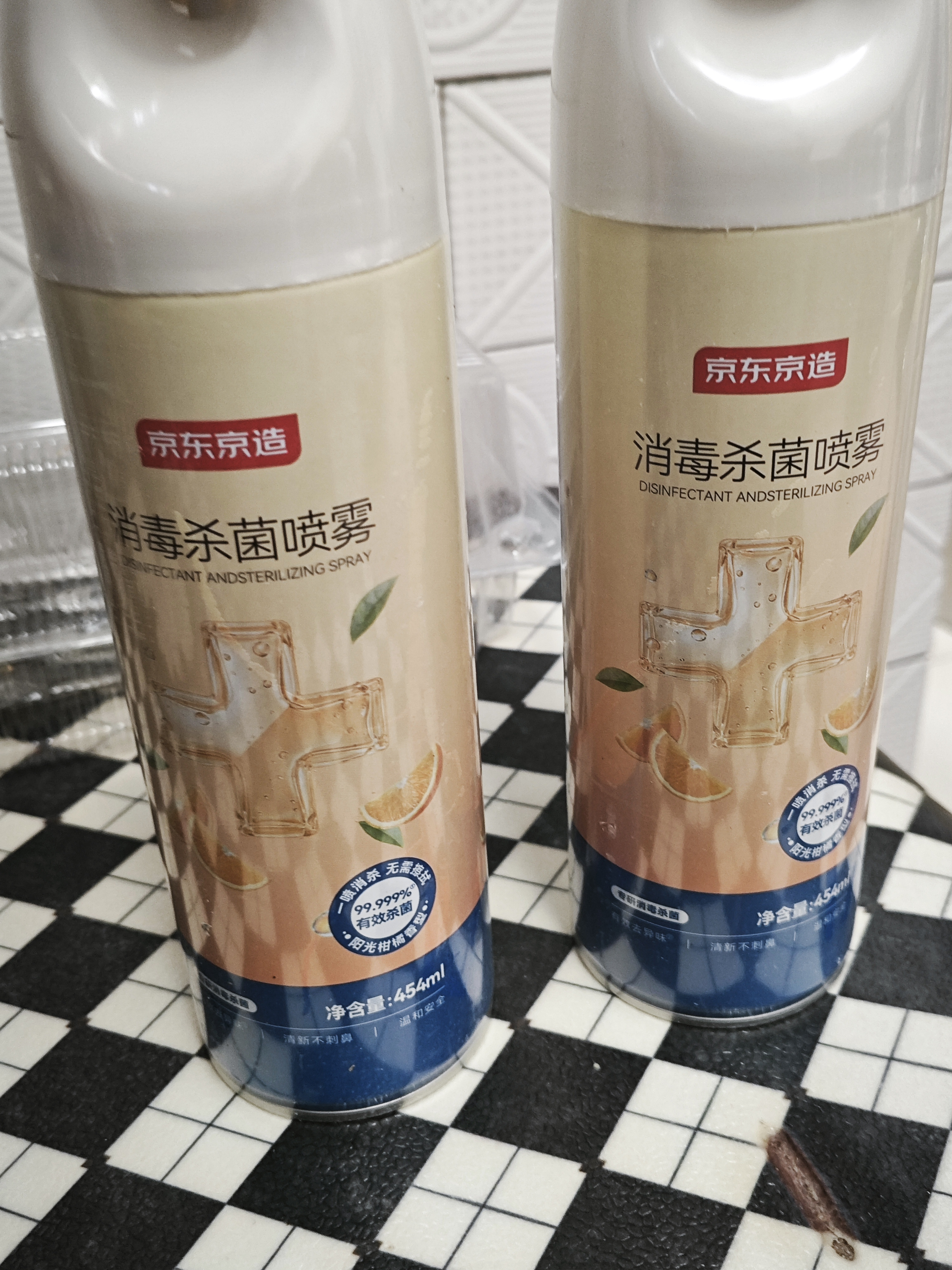 京东京造消毒喷雾454ml 床上杀菌鞋子除臭床单除菌马桶消毒柑橘 实拍图