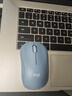 罗技（Logitech）M221 轻音鼠标 无线鼠标 办公鼠标 对称鼠标 带无线微型接收器 雾霭蓝 实拍图