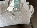 恒源祥纯羊毛衫男加厚款针织衫男打底衫新款羊毛毛衣100%精纺羊毛礼盒装 浅灰-鸡心领 加厚 L 170 实拍图