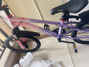 凤凰官方旗舰店儿童自行车男女变速青少年学生山地车碟刹赛车 星际 粉紫【单速】辐条轮 20寸【适合125-160cm】 实拍图