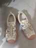 骆驼（CAMEL）丑萌登山鞋女时尚撞色户外休闲鞋 L24M076602 米/银/粉 37 实拍图