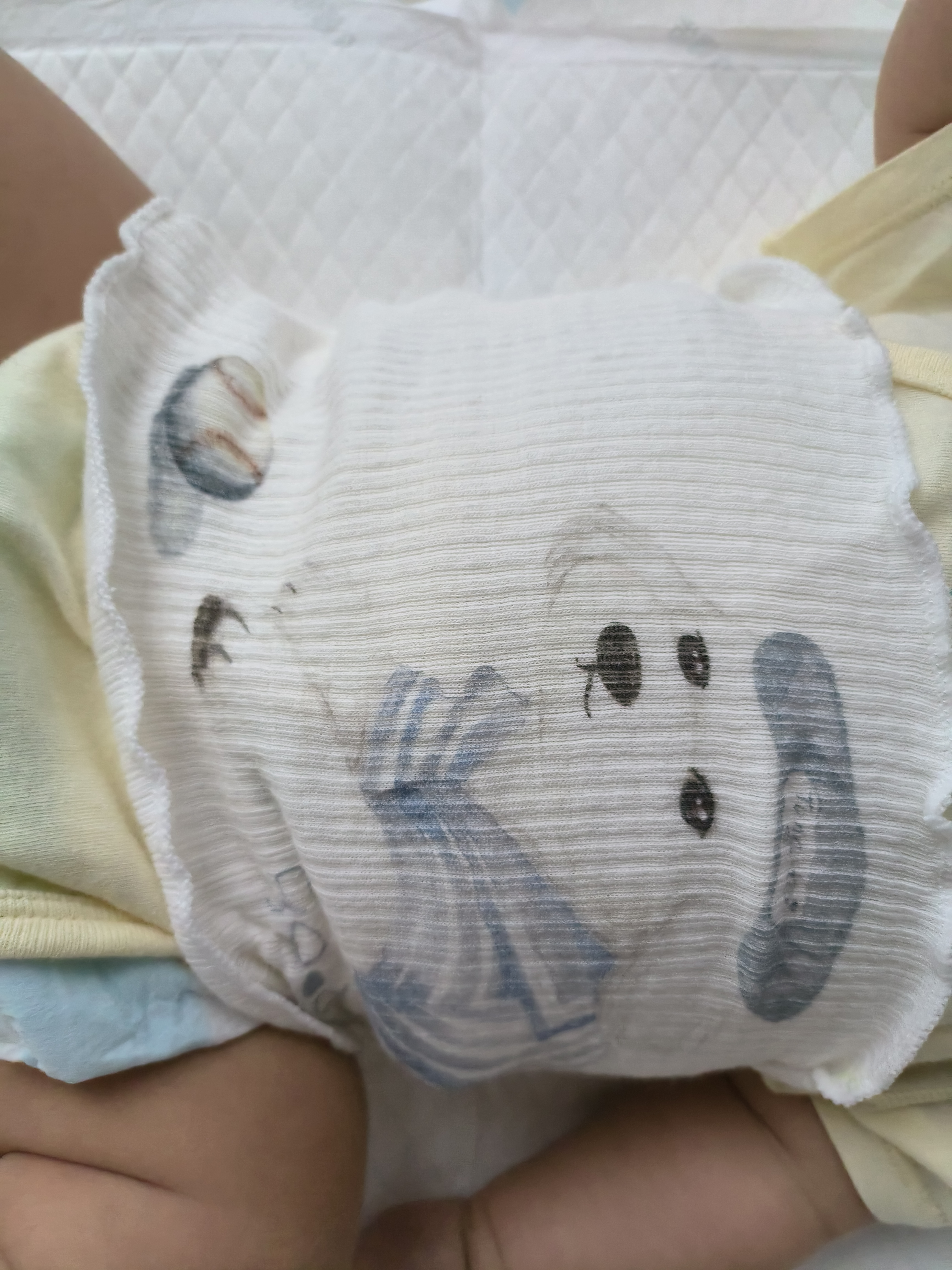 童泰（TONGTAI）婴儿护肚围宝宝护肚脐带肚兜儿童防着凉腹围棕色（单层）17*17cm 实拍图