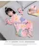 G.duck童装儿童睡衣春秋季女童家居服秋装卡通连体空调服女宝宝衣服 小熊熊粉色 110 尺码4~5岁【100-110cm】cm 实拍图