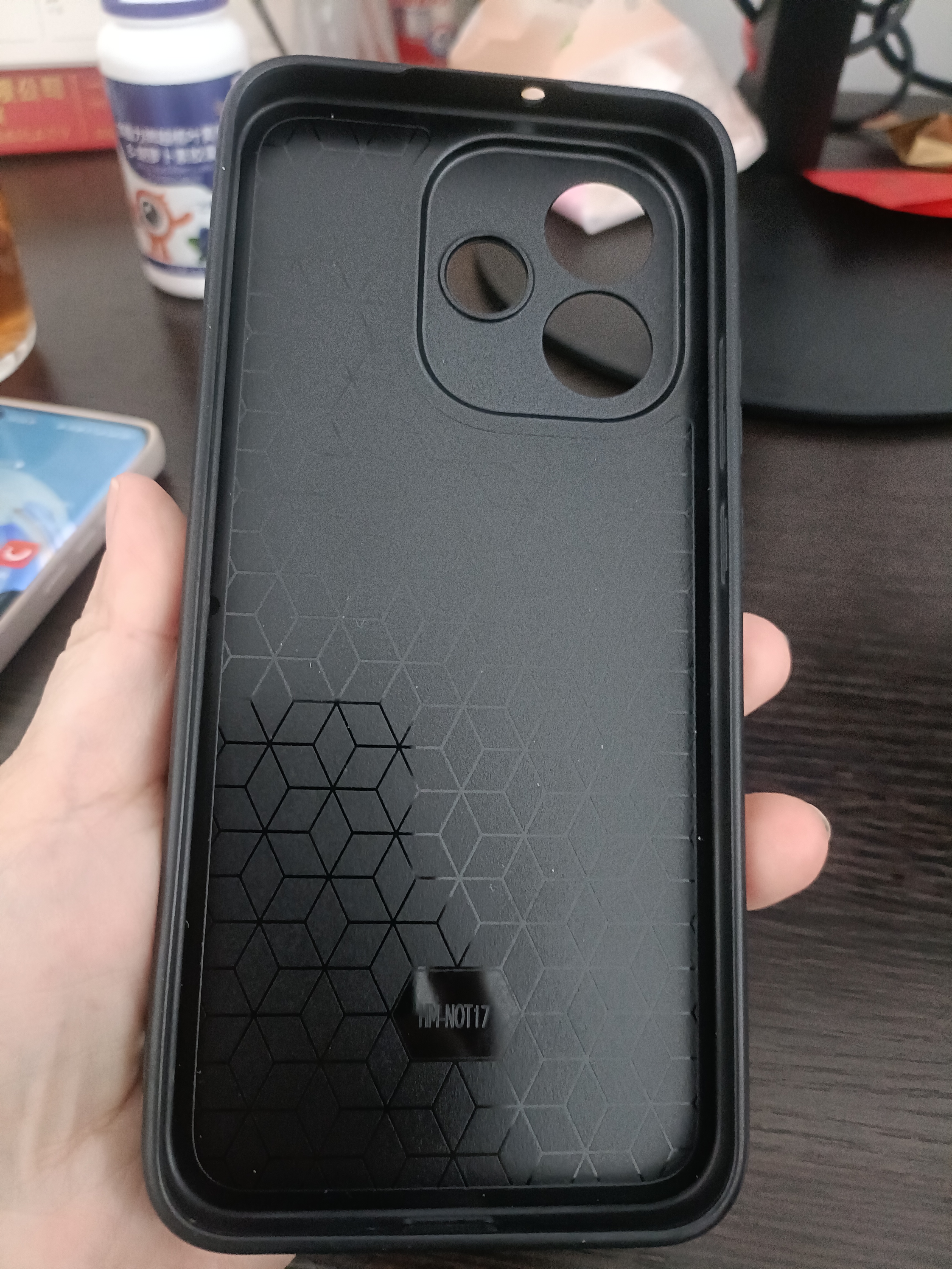 FreesonAG漫光磨砂手机壳适用小米红米note17手机保护套镜头全包防摔二合一保护壳防滑防指纹 曜石黑 实拍图