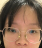 普莱斯（pulais）防蓝光防辐射近视眼镜框钛架男眼睛女平光可配有度数变色片5312 玫瑰金（单镜框） 纯钛款 实拍图