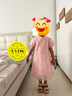 ASK JUNIOR【旗袍裙】裙子女童夏泡泡袖公主裙珍珠扣国风儿童裙子 粉色 150  实拍图