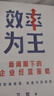 效率为王 新周期下的企业经营策略 卫哲 著 现金为王 利润为王 存量时代 企业管理 企业经营 阿里巴巴前CEO 嘉御基金创始人卫哲 实拍图