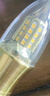 雷士（NVC）E14螺口LED灯泡超亮尖泡9瓦光源节能灯正白光6500K金色5只装 实拍图