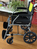 鱼跃(yuwell)手动轮椅车H056C铝合金软座便携可折叠老人手推小轻量化 实拍图