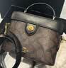 蔻驰（COACH）【品牌直供】奢侈品女包KAY盒子包斜挎包黑CBQ35 生日礼物送女友 实拍图