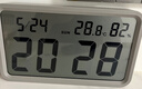 MUJI数字钟 家用电子时钟 灰色 大（无闹钟）开学季温湿度计桌子摆件钟表电子表挂钟表礼物电子日历 实拍图