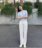 优衣库棉质提花V领衬衫短袖女装衬衣483881 60 浅蓝色 XS 实拍图