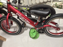 飞鸽（FG FLYING PIGEON）儿童平衡车滑步车幼儿学步车小孩滑行车单车14寸充气轮酒红色 实拍图